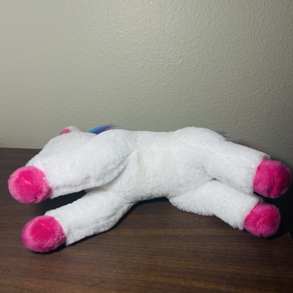 Aurora World White & Rainbow Unicorn Plush Toy "Violet"  Fluffy Cute Fairy Dream - Picture 4 of 9